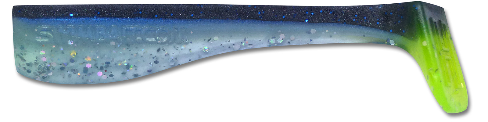 4.75 Inch White Super Glow Hammer Swim Bait – Bend It Fishing